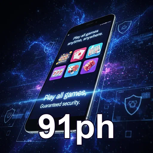 Mobile user enjoying casino games on 91ph app